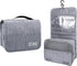 Large Capacity Toiletry Bag with Hanging Hook for Men and Women, Waterproof Travel Cosmetic Bag in Grey
