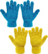 ZHJISHGUO 2 Pcs Blue Reusable Microfiber Cleaning Gloves