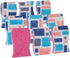 Smart Design Non-Scratch Cellulose Smart Scrub Sponge Set of 9, Ultra Absorbent, Ergonomic Shape, Cool Pattern