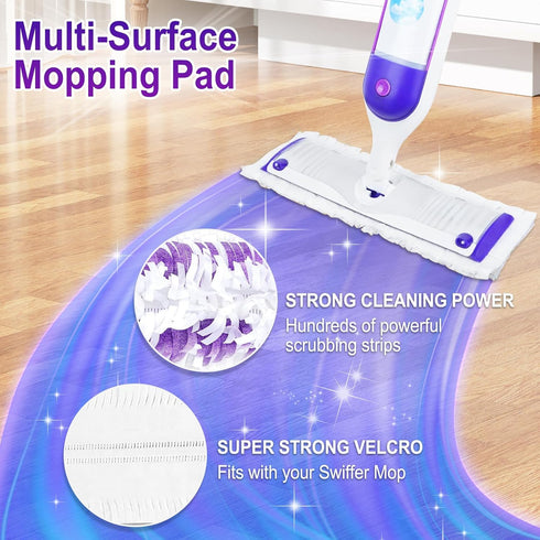 20 Pack Disposable Mopping Pads Refills for Swiffer Power Mop, Multi-Surface Replacement for Floor Cleaning