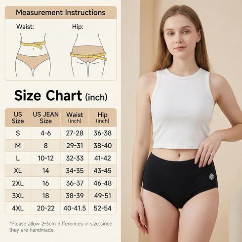 VEOPRIHGH 3 Pack Washable Incontinence Underwear for Women High Absorbency Leakproof Women Period Panties, Menstrual