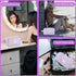 Personalized Initial Makeup Bag A-Z, Monogram Travel Toiletry Bag, Cute Cosmetic Pouch for Women Teen Girls (Purple, V)