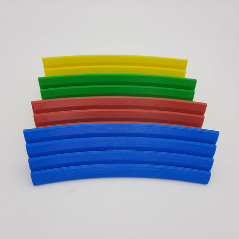 HERO Creations Set 4 Playing Card Holder Tray of (Blue, Red, Green, Yellow) for Cards - Board Games - Gloomhaven