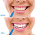 BBTO 100 Pcs Braces Dental Brush Flosser, Interdental Brush Toothpick for Oral Dental Cleaning Tool (Red and Blue)