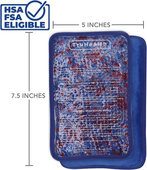 Hot and Cold Pack (2 Pack) – Reusable Gel Ice Pack for Injury, Pain Relief, Rehabilitation, Hot & Cold Compress