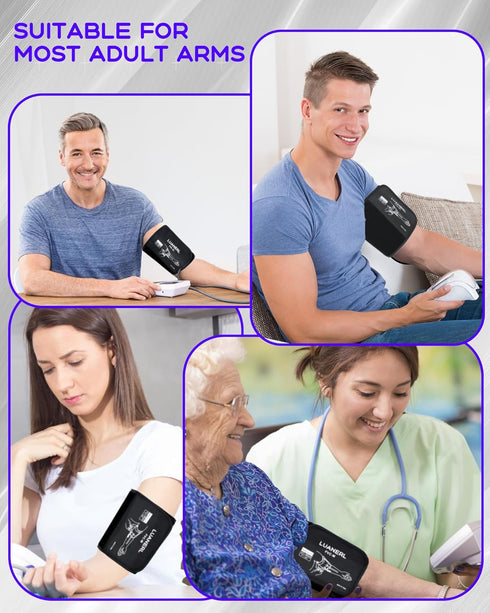 Medium Easy Wrap Blood Pressure Cuff - Compatible with Omron 7”-14” Inches (17-36CM) M Adult Replacement