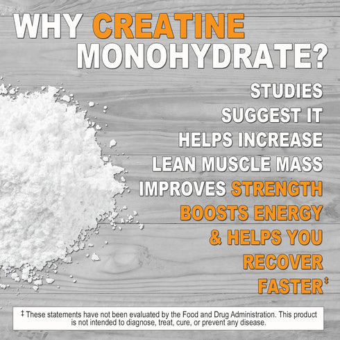 It's Just! Creatine Monohydrate Powder, Pure Creatine Powder, Made in USA, 5g Per Serving, No Fillers, Unflavored (500g