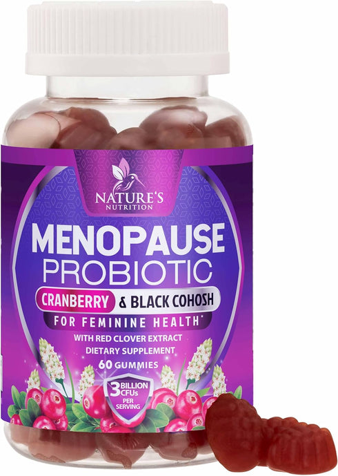 Menopause Supplement Gummies - Complete Women's Probiotics Gummy Supplements - Advanced Menopause