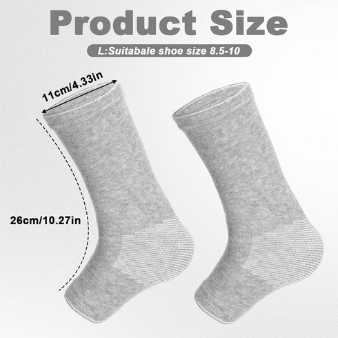 XLIUAX Foot Sleeves,Compress Ankle Sleeves, Elastic Socks, Breathable Ankle Socks, Thicken Thermal Protection Foot