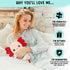 Axolotl Microwavable Unscented 1.5 lbs Heating Pad, Cute Soft Cozy Pillow Plush Heatable Warm Stuffed Animal, Kawaii