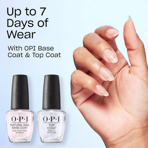OPI Nail Lacquer Nail Polish, Sheer Light Nude Pink Shimmer, Vegan