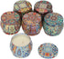 Vomeko 6 PcsAroma CandlesNatural Soy Wax, Lemon, Gardenia, Vanilla, Jessamine, Rosemary, Lavender, Stress