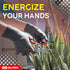 BLITZU Fingerless Gloves for Men, Raynauds Compression Gloves for Arthritis Pain and Support, Black S