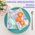 100 Pcs Holographic Mylar Bags, Resealable Smell Proof Bags for Small Business, Gift Packaging (2.8x3.9in)