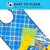 TOCKONIMN 4 Pack Adult Bibs for Men Women Eating Washable - Bib for Reusable Elderly Adults Crumb Catcher Senior