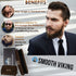 Smooth Viking Beard Brush & Comb Gift Set for Men, Natural Boar Bristle Hair Brush & Wooden Comb for Grooming & Beard