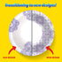Glad Round Disposable Paper Bowls, Purple Victorian Design, Heavy Duty, 12 Oz, 20 Count