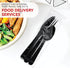 Party Essentials Individually Wrapped Black Plastic Cutlery Pack, Heavy Duty Silverware Kits, 50 Sets of Forks, Spoons,