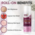 Razor Bump Treatment Roll-On, 3.5 oz Ingrown Hair Serum for Bikini Area, Face, Neck, with Vitamin E