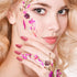 Maitys 720 Pieces Medium Square Press on Nails, Glossy Fake Nails Solid Color Artificial Tips for Women