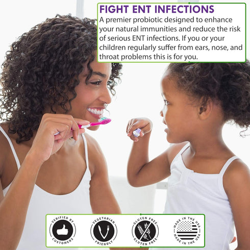 K12 4 30 Oral Probiotic Supplement with BLIS Billion CFU - Now Dairy Free - Doctor Formulated Day Supply Bottle for Bad