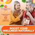 Sugar Free Vitamin D3 K2 Gummies - 5000 IU D3 + 80 mcg K2, Gluten-Free, Non-GMO, Natural Peach Flavor