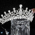Makone Silver Princess Crown for Women, Crystal Crown for Bridal, Wedding, Pageant, Birthday, Party