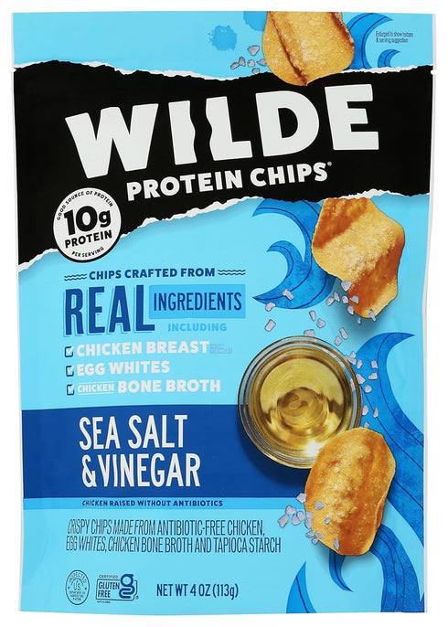 WILDE BRANDS Wilde Snacks Chips Protein Seasalt Vingar 4 OZ