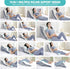 Set, 15-in-1 9 &16 20 inches 3-in-1 Wedge Pillow for Sleeping, Orthopedic Bed Wedge Pillow Adjustable Memory Foam Wedge