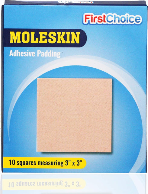 Extra Durable Moleskin Patches 10 Pack - 3" x 3" by RadBizz