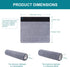 2 Pcs Wheelchair Armrest Pads Covers, Comfortable and Protective for Wheelchairs and Office Chairs (Size: M)