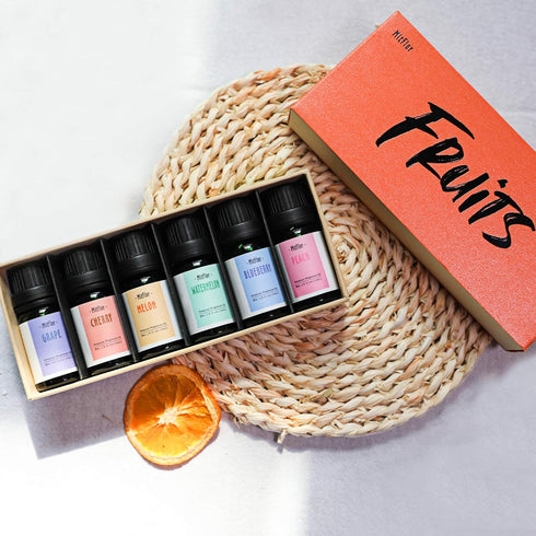 Fragrance Oil, MitFlor Premium Fruit Essential Oils Set, Fruity Scents for Soap & Candle Making