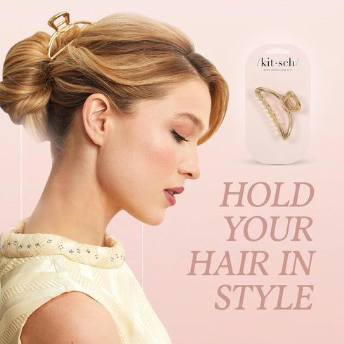 Kitsch Metal Hair Clips for Women - Durable & Elegant Metal Claw Clips, Perfect for Everyday Use & Special Occasions -