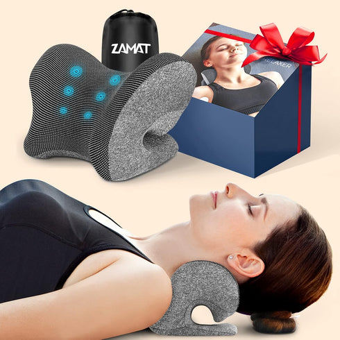 ZAMAT Neck and Shoulder Relaxer with Magnetic Therapy Pillowcase, Chiropractic Pillows for Pain Relief, Cervical
