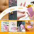 Damp Clean Duster Sponge, 4 Pack Reusable Magic Eraser for Household Cleaning Blinds, Glass, Baseboards (Pink)