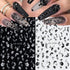 3D Nail Stickers, Plant Leaf Nail Art for Retro Botanical Designs, Flower Nail Decals for Spring Summer Nail Decor