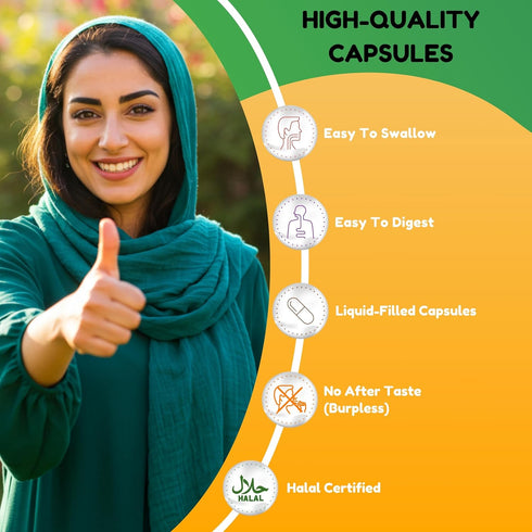Halal Multivitamins for Women, Men & Adults, 30 Servings, Iron, Vitamins A, B6, B12, C, D3, E, Zinc & More
