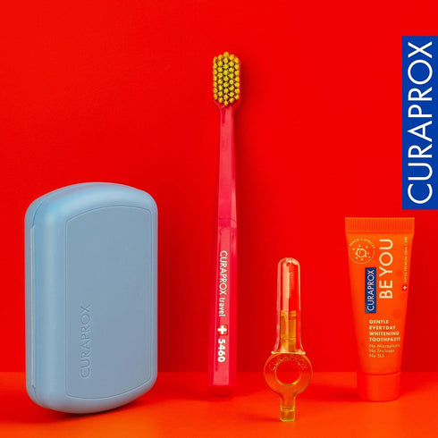 Curaprox Travel Set - Blue for On-the-Go Oral Care