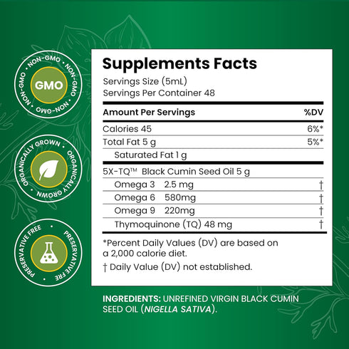 Immune 4 Oz (Pack 2) Amazing Herbs Premium Black Seed Oil - Gluten Free, Non GMO, Cold Pressed Nigella Sativa Aids