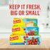 Glad Zipper Freezer Storage Plastic Bags, Gallon, 15 Count