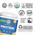 Sunwarrior Vegan Organic Protein Powder, Plant-Based BCAA Amino Acids, Vanilla, 17 Servings, Non-GMO
