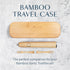 Better & Better Bamboo Travel Case - Fits 2 Replacement Brush Heads & 1 Electric Brush Handle, Natural Bamboo