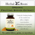 Immune 60 Herbal Roots Organic Cordyceps - Fruiting Body Extract Mushroom Capsules - & Energy Support - Vegan Capsules