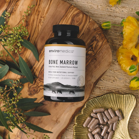 Enviromedica Freeze-Dried Bone Marrow Complex - with Cartilage and MCHA from Grass-Fed New Zealand Bovine, 120ct