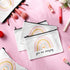 Chunful 10 Pieces Inspirational Canvas Makeup Bags for Women, Rainbow Cosmetic Bags with Zipper, Travel Toiletry Pouch