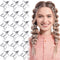 20 Pcs Silver Star Hair Clips - 1.18"/3cm Metal Snap Clips, Cute Non-Slip Hair Accessories