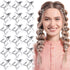 20 Pcs Silver Star Hair Clips - 1.18"/3cm Metal Snap Clips, Cute Non-Slip Hair Accessories
