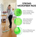 Turbo Microfiber Mop Floor Cleaning System, 18-inch Dust Mop with 4 Reusable Pads for Hardwood and Tile