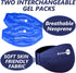 Ice Pack for Back Pain Relief, 2 Pack Reusable Gel Lower Back Wrap, Cold Compress Therapy for Lumbar Injuries