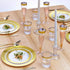 SILVER SPOONS Elegant Disposable Plates For Party - (10 pc) Heavy Duty Disposable Salad plates 9”, Fine Plastic Dishes for Elegant China Look, For Upscale Parties, Events & Servings - Ritz - Gold by Silver Spoons